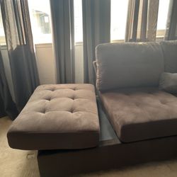 Furniture & Mattress Liquidators - This is what happens if you sit on the last two cushions since there's no arm to hold the cushion in place.