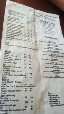 Menu photo 4 Owl Cafe Apalachicola, FL