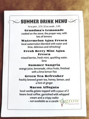 Menu photo 5 Grow fresh local food Macon, GA Menu photo 5 Grow fresh local food Macon, GA