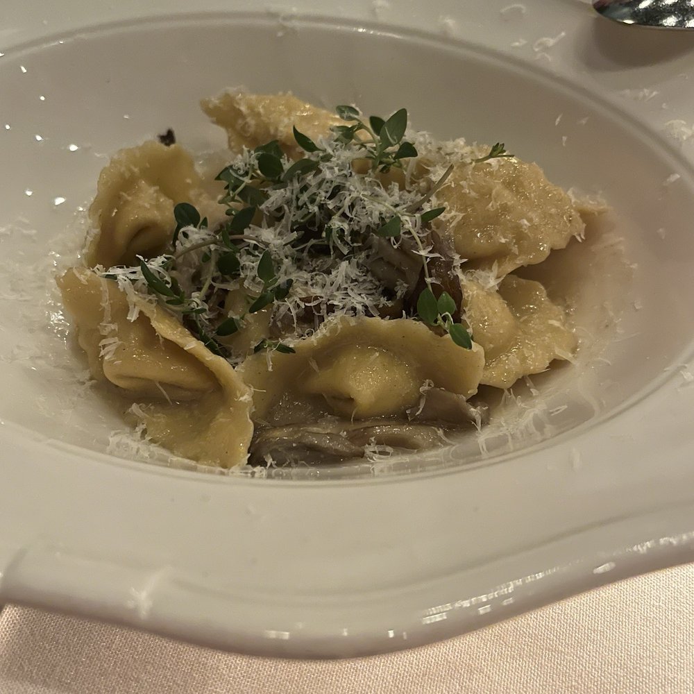 Osteria Mozza - Sweet Corn Cappellacci pasta dish. - Italian Near Me - Los Angeles, California Osteria Mozza - Sweet Corn Cappellacci pasta dish. - Italian Near Me - Los Angeles, California