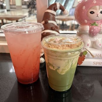 Luna's Sunday Cafe - Strawberry lemonade and banana pudding matcha - Coffee & Tea Near Me - Moreno Valley, California Luna's Sunday Cafe - Strawberry lemonade and banana pudding matcha - Coffee & Tea Near Me - Moreno Valley, California