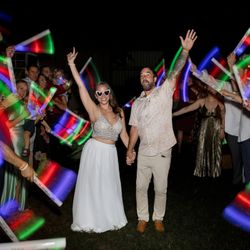 Pozan Productions - Wedding photo exit bride groom Virginia Beach