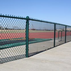 A-1 Fence - green chain link fence