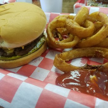 Hank's Hamburgers - Special w onion rings - Fast Food Near Me - Tulsa, Oklahoma Hank's Hamburgers - Special w onion rings - Fast Food Near Me - Tulsa, Oklahoma