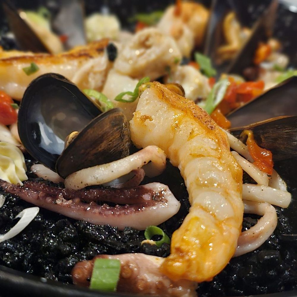 Costa Brava Bistro - Black seafood rice - Spanish Near Me - Bellaire, Texas