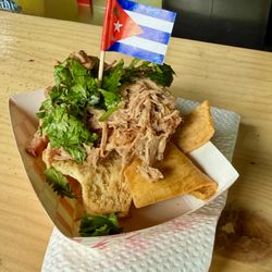 Nia and Jags Barbecue - Pulled pork with Cuban spices and a citrus mojo.