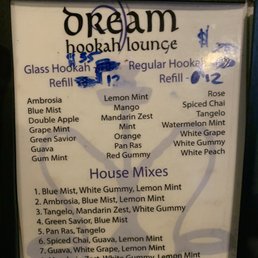 Menu (as of August 2019). Menu (as of August 2019).