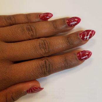 Ambiance Nails organic spa - Where is the Stiletto/Xmas Designs I asked and paid $67 for?? These are round not stiletto. Looks 2 weeks old on day 1. - Nail Salons Near Me - Holmes, Pennsylvania Ambiance Nails organic spa - Where is the Stiletto/Xmas Designs I asked and paid $67 for?? These are round not stiletto. Looks 2 weeks old on day 1. - Nail Salons Near Me - Holmes, Pennsylvania