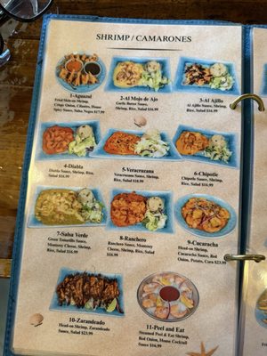 Menu photo 2 Aguazul San Antonio, TX