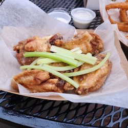 Gustos Bar & Grill - Garlic parmesan wings on 75 cent day..yummy!