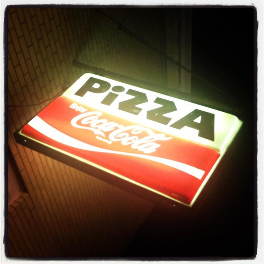 Frank's Pizzeria - The iconic PIZZA sign at Frank's Pizzeria. - Pizza Near Me - Ambridge, Pennsylvania Frank's Pizzeria - The iconic PIZZA sign at Frank's Pizzeria. - Pizza Near Me - Ambridge, Pennsylvania