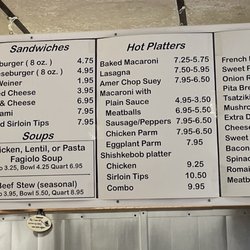 Latest menu June '23