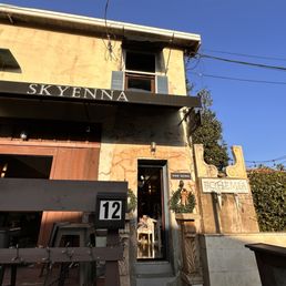 Exterior outside entrance of Skyenna Wine Lounge - Santa Barbara, California Exterior outside entrance of Skyenna Wine Lounge - Santa Barbara, California