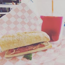 Kings Deli - RASPBERRY BERET -- Brie, NC prosciutto, arugula, baguette