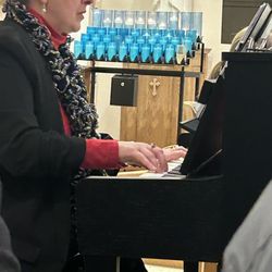 The PianoPath Music Studio - Accompanying a choir at a concert.