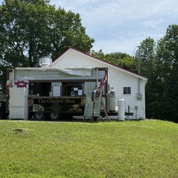The Cluckin’ Moo - Perfect location and plenty of parking.