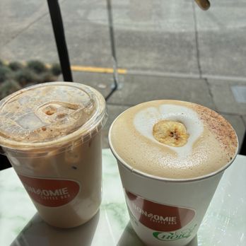 Bonhomie Coffee Bar - Iced Haitian Mocha and Bannan Latte - Coffee & Tea Near Me - Seattle, Washington