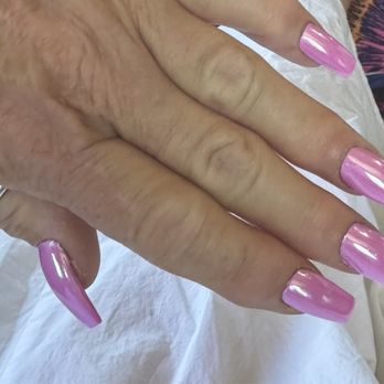 Legend Nail Salon - Chrome with Gel Polish Full Set - Nail Salons Near Me - Palm Desert, California Legend Nail Salon - Chrome with Gel Polish Full Set - Nail Salons Near Me - Palm Desert, California