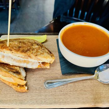 The Red Lion Pub - I had the Four Cheese Toastie with a side of tomato soup ($17 as of 02/2024).  Absolutely fantastic. - Pubs Near Me - Chicago, Illinois