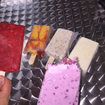 La Real Michoacana - Decided to buy a little in bulk. From left to right: strawberry, pina con chile, nuez (almond), coco, mora (Andean raspberry). - Ice Cream & Frozen Yogurt Near Me - Coachella, California La Real Michoacana - Decided to buy a little in bulk. From left to right: strawberry, pina con chile, nuez (almond), coco, mora (Andean raspberry). - Ice Cream & Frozen Yogurt Near Me - Coachella, California