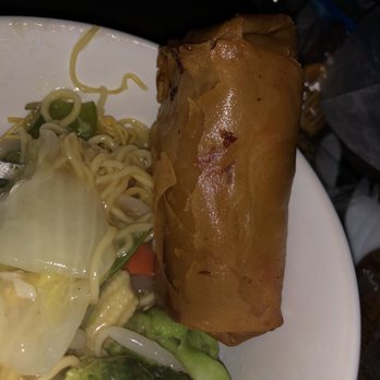 Noodle Gourmet - Mixed Veg  with California noodles and Vegetable Roll - Chinese Near Me - New Brunswick, New Jersey