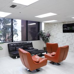 The waiting room in our office building.