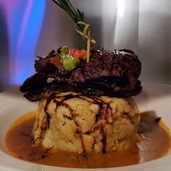 Polygon - Trifongo and Churrasco in red sauce - Dance Clubs Near Me - Brooklyn, New York