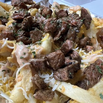 Raifords Kitchen - CATTLE FRIES:
Steak, Aioli, Cheese - Tacos Near Me - Montgomery, Texas Raifords Kitchen - CATTLE FRIES:
Steak, Aioli, Cheese - Tacos Near Me - Montgomery, Texas