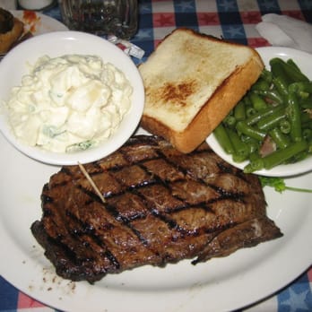 T-Bone Tom's - DDD 14 oz ribeye, marinated with pineapple and teriyaki sauce - Barbeque Near Me - Kemah, Texas