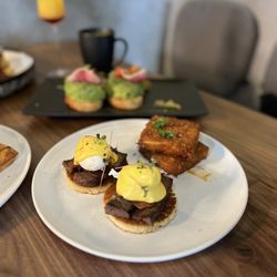 Toast to Coast Brunch Bar - Korean eggs benny