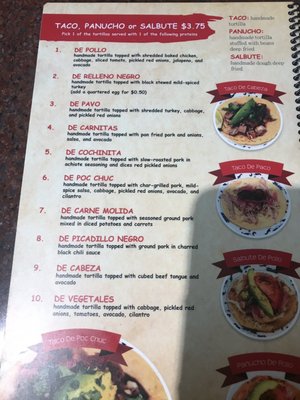 Menu photo 8 Yucatasia San Francisco, CA