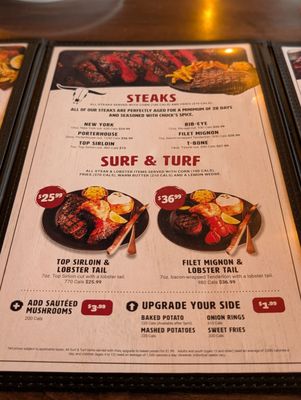 Menu photo 1 Chuck's Roadhouse Bar And Grill Aurora, ON