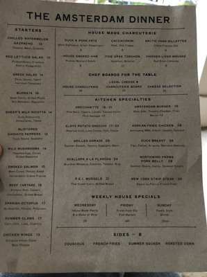 Menu photo 3 The Amsterdam Rhinebeck, NY