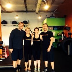 Underground Fitness - Me with the trainers on my last day before we moved to CA. :(