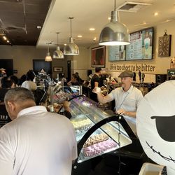The line and gelato case