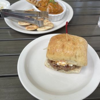 Le P'tit Fusion Tapas and Bar - Buttered chicken meatballs and lamb slider - Tapas/Small Plates Near Me - Bartlett, Illinois Le P'tit Fusion Tapas and Bar - Buttered chicken meatballs and lamb slider - Tapas/Small Plates Near Me - Bartlett, Illinois