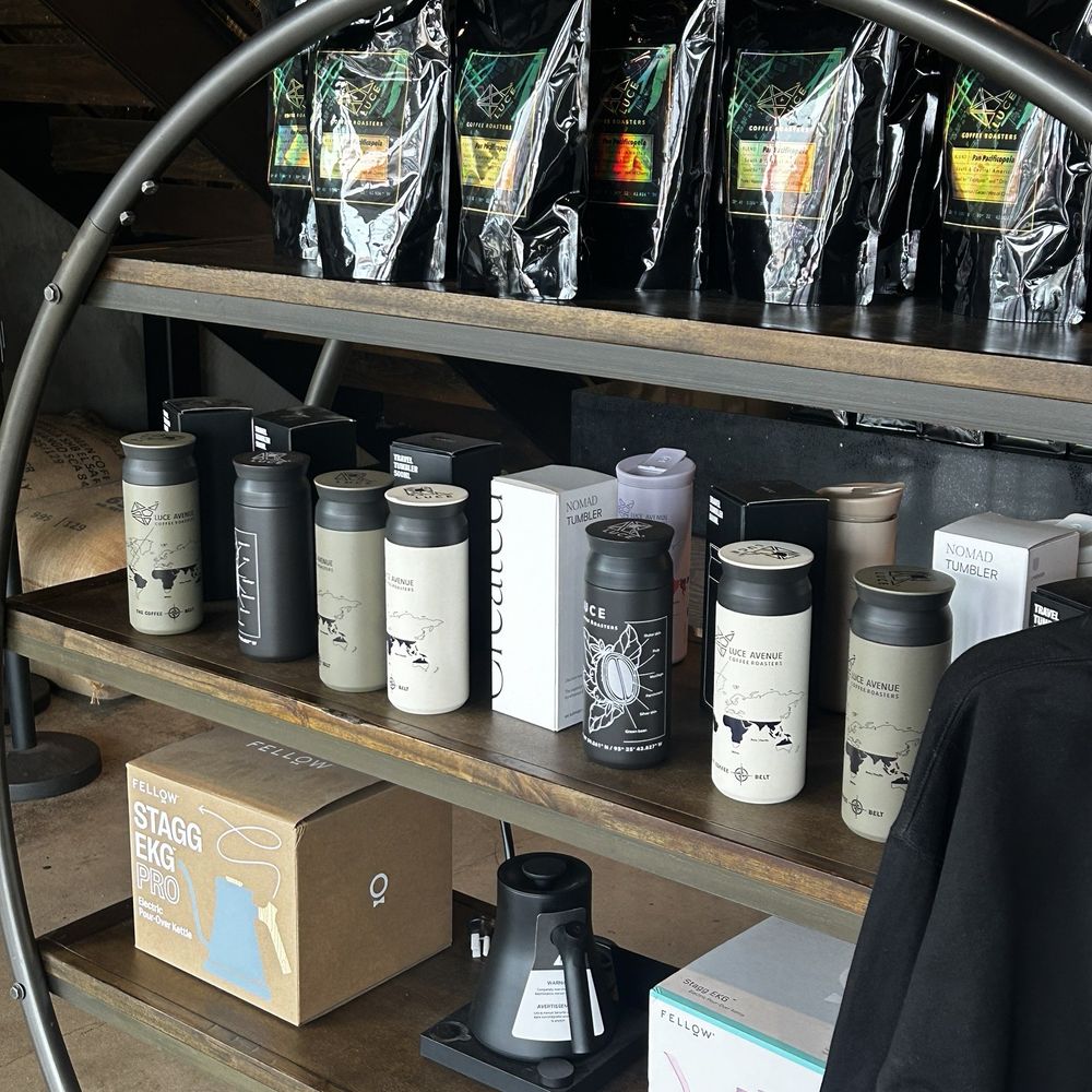 Luce Coffee Roasters - Coffee available for purchase and merch bottles - Coffee Roasteries Near Me - Houston, Texas Luce Coffee Roasters - Coffee available for purchase and merch bottles - Coffee Roasteries Near Me - Houston, Texas