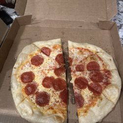 Undercooked chewy no sauce pizza