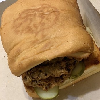 Carib Shack - Chicken sandwich on coco bread - Caribbean Near Me - Virginia Beach, Virginia