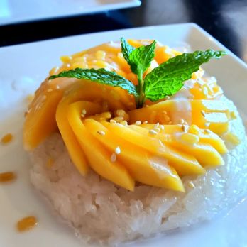 Khamdee Thai Kitchen - Mango w. Coconut sticky rice - Thai Near Me - Massapequa Park, New York Khamdee Thai Kitchen - Mango w. Coconut sticky rice - Thai Near Me - Massapequa Park, New York