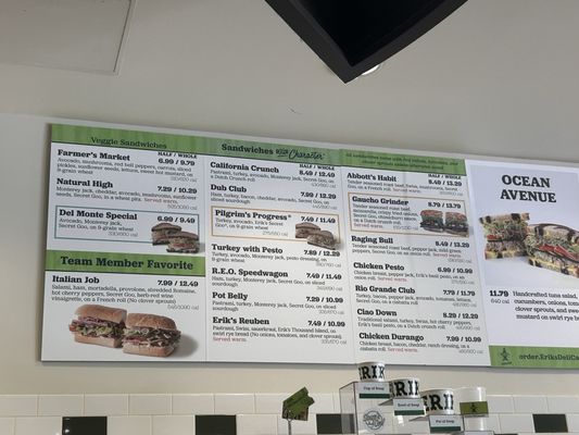 Menu photo 3 Erik's DeliCafe of Roseville Roseville, CA
