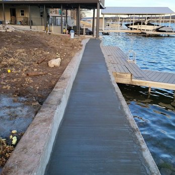 Division 1 Concrete - Poured retaining wall on Lake LBJ. - Demolition Services Near Me Division 1 Concrete - Poured retaining wall on Lake LBJ. - Demolition Services Near Me