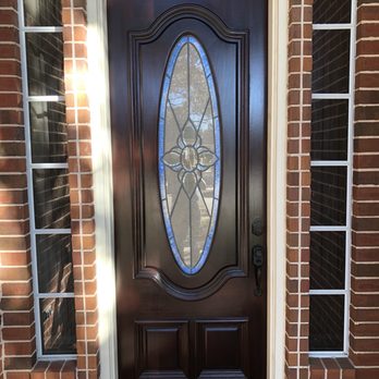 Sturdy Doors Refinishing - Refurbished front door during the day. - Door Sales/Installation Near Me - Houston, Texas Sturdy Doors Refinishing - Refurbished front door during the day. - Door Sales/Installation Near Me - Houston, Texas