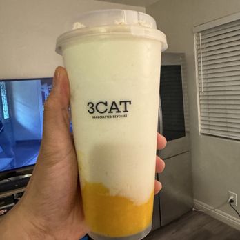3Cat Handcrafted Beverage - Mango mochi drink - Bubble Tea Near Me - San Gabriel, California 3Cat Handcrafted Beverage - Mango mochi drink - Bubble Tea Near Me - San Gabriel, California