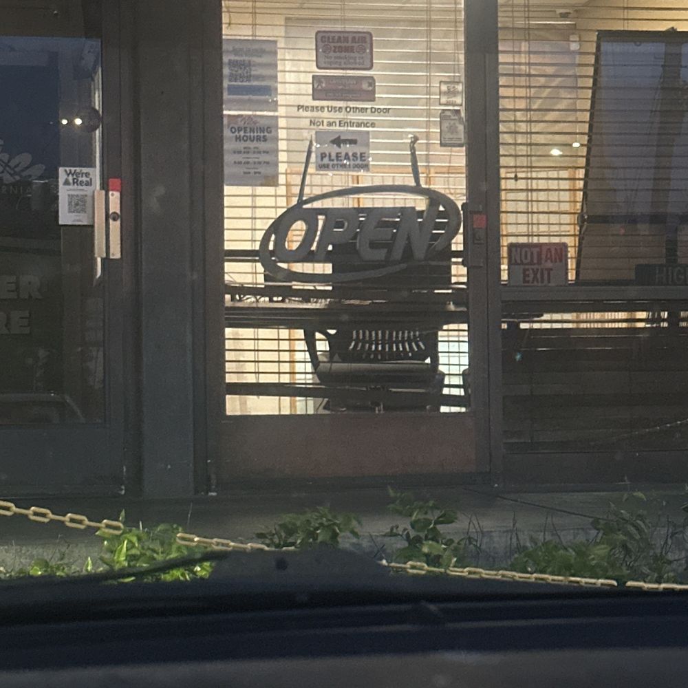 Open sign turned off Open sign turned off