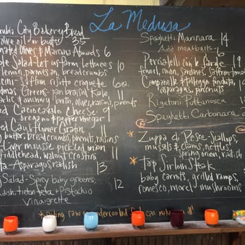 La Medusa - Menu board 28 May 2015 - Sicilian Near Me - Seattle, Washington La Medusa - Menu board 28 May 2015 - Sicilian Near Me - Seattle, Washington