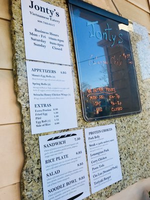 Menu photo 8 Jonty's Vietnamese Eatery Morgan Hill, CA