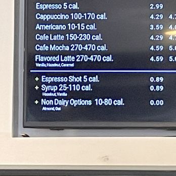 Paris Baguette - Non dairy option listed free but still being charged. - Coffee & Tea Near Me - Mountain View, California