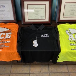 Construction safety shirts. Office Polos (burgundy not pictured)