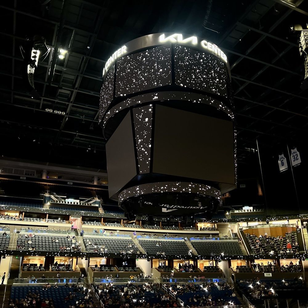 Kia Center - Black out theme during halftime at Solar Bears Game - Stadiums & Arenas Near Me - Orlando, Florida Kia Center - Black out theme during halftime at Solar Bears Game - Stadiums & Arenas Near Me - Orlando, Florida